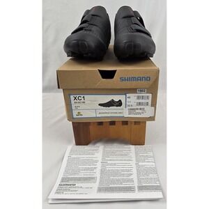 Shimano SH-XC100 XC1 Dynalast SPD Cycling Shoes Black Mens 12.5 EU 48 MTB Road